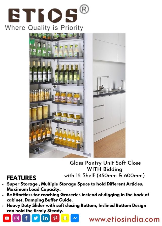 Imported Glass Pantry Unit — ETIOS wholesale hardware