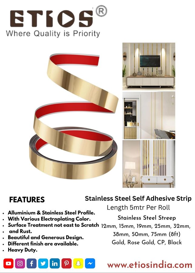 SS Self-Adhesive Strip — ETIOS wholesale hardware