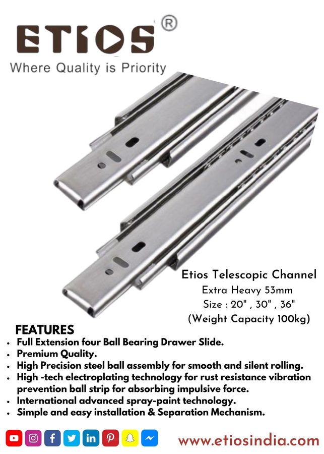 Extra Heavy 53 mm Channel — ETIOS wholesale hardware
